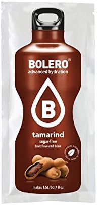 Bolero Bebida Instantánea Sabor Tamarindo, Pack de 12x9g. Un refresco en polvo sin azúcar, bajo en calorías y con Stevia para una hidratación saludable y llena de sabor. Bolero - frontal