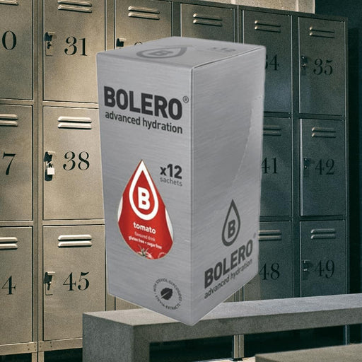 Bolero Classic Sabor Tomate, pack de 12 sobres de 9g. Bebida en polvo sin azúcar para un refresco salado y bajo en calorías, ideal como aperitivo o base para sopas. Bolero - pack