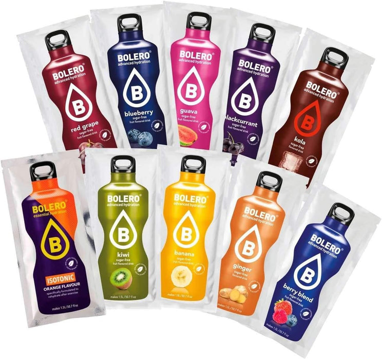 Bolero Pack Completo de 78 Sabores con Botella Cia&Co de 1.5L. Descubre todas las bebidas sin azúcar, con Stevia y Vitamina C, y llévalas contigo en tu botella reutilizable. Bolero - uso
