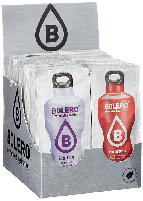 Bolero Pack de 56 Sabores Surtidos para Descubrir. Disfruta de una gran variedad de bebidas instantáneas sin azúcar, con Stevia y Vitamina C. Prepara más de 84 litros. Bolero - detalle