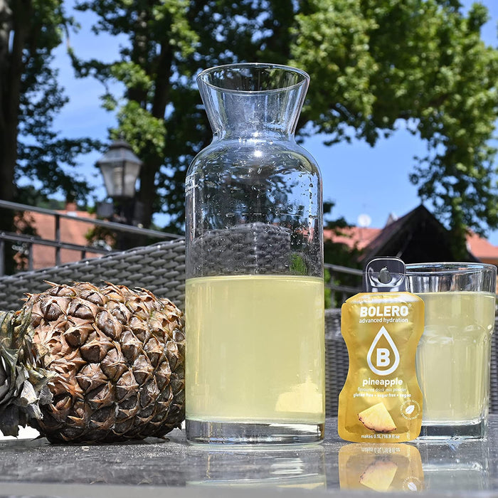 Bolero Pack de Introducción con 74 Sticks Surtidos. La mayor variedad de bebidas en polvo sin azúcar para llevar, con Stevia, Vitamina C y aptas para diabéticos y veganos. Bolero - lateral