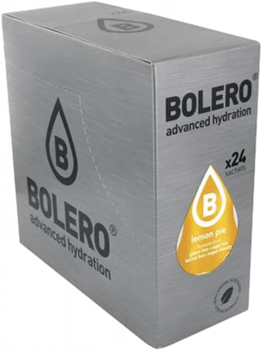 Bolero Sabor Tarta de Limón, pack de 24 sobres de 9g. Bebida en polvo sin azúcar para un refresco bajo en calorías con el delicioso sabor de tu postre favorito y Vitamina C. Bolero - frontal