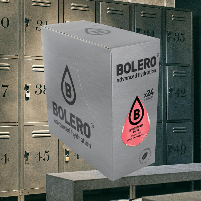 Bolero Sabor Tónica Pomelo, pack de 24 sobres. Una bebida instantánea sin azúcar, con Stevia y Vitamina C, para crear un refresco sofisticado, saludable y bajo en calorías. Bolero - uso