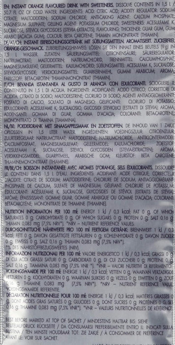 Bolero Sport Sabor Naranja, Caja de 12x9g. Bebida isotónica en polvo sin azúcar con Stevia y minerales para una hidratación avanzada y un rendimiento deportivo óptimo. Bolero - uso