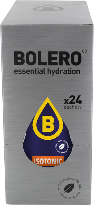 Bolero Sport Sabor Naranja, Caja de 24x9g. Bebida isotónica en polvo sin azúcar con Stevia y minerales para una hidratación avanzada y un rendimiento deportivo óptimo. Bolero - detalle