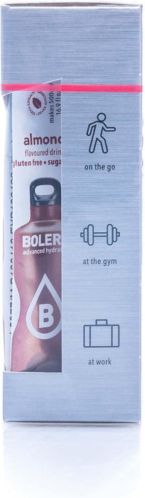 Bolero Sticks Sabor Almendra, Caja de 12x3g. Bebida instantánea sin azúcar, baja en calorías y con Stevia para una hidratación avanzada con un delicioso y único sabor. Bolero - detalle