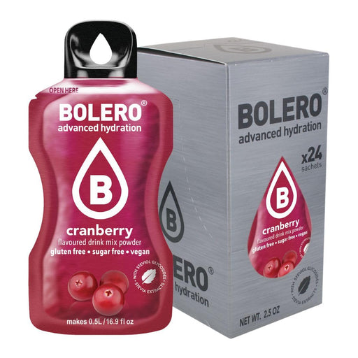 Bolero Sticks Sabor Arándano, Caja de 24x3g. Bebida en polvo sin azúcar para llevar, con Stevia y sin conservantes. Ideal para una hidratación saludable y baja en calorías. Bolero - frontal