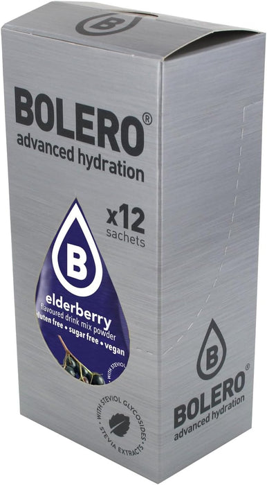 Bolero Sticks Sabor Arándano Rojo, Caja de 12x3g. Bebida en polvo sin azúcar, baja en calorías y con Stevia para una hidratación refrescante y saludable. Bolero - ingredientes