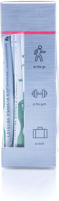 Bolero Sticks Sabor Aspérula, caja de 12 sobres de 3g. Bebida instantánea para preparar un refresco sin azúcar, con Stevia, Vitamina C y sin calorías, ideal para llevar. Bolero - detalle