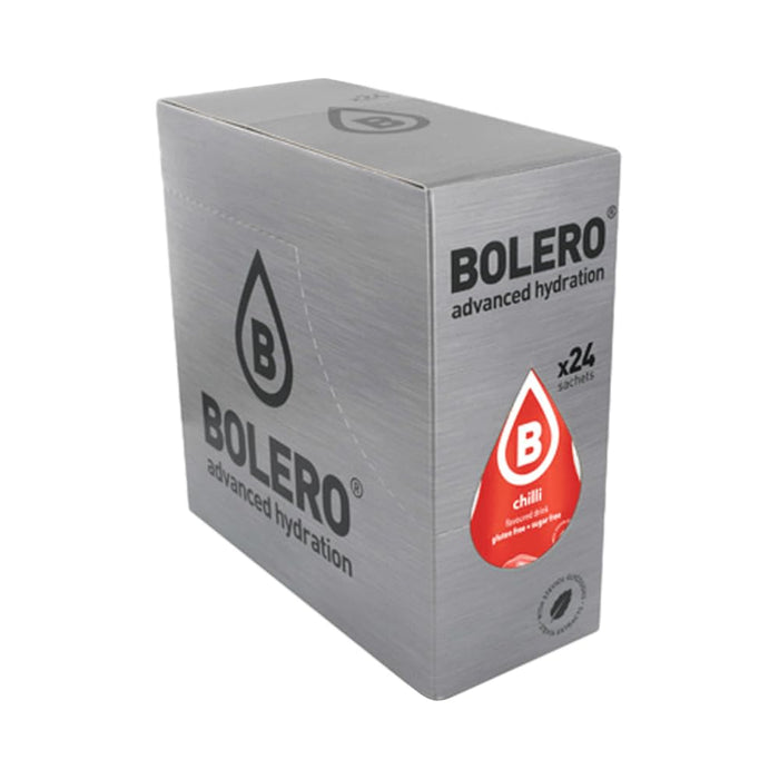 Bolero Sticks Sabor Chile, Caja de 12x3g. Bebida en polvo sin azúcar, baja en calorías y con Stevia para una hidratación avanzada con un delicioso y atrevido sabor picante. Bolero - frontal