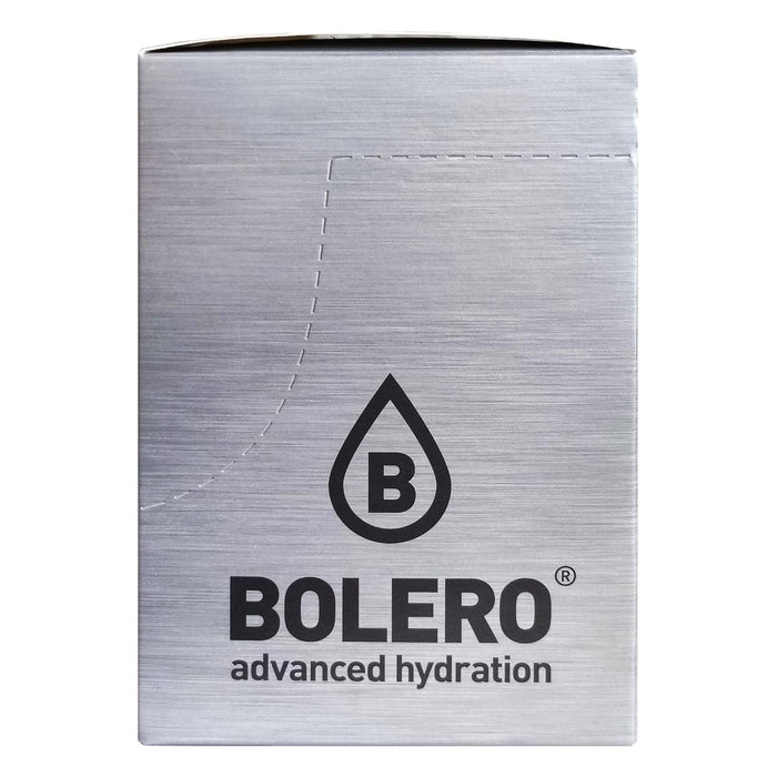 Bolero Sticks Sabor Lima, Caja de 24x3g. Bebida en polvo soluble sin azúcar, con Stevia y Vitaminas. Ideal para llevar, sin gluten, sin lactosa y bajo en calorías. Bolero - lateral