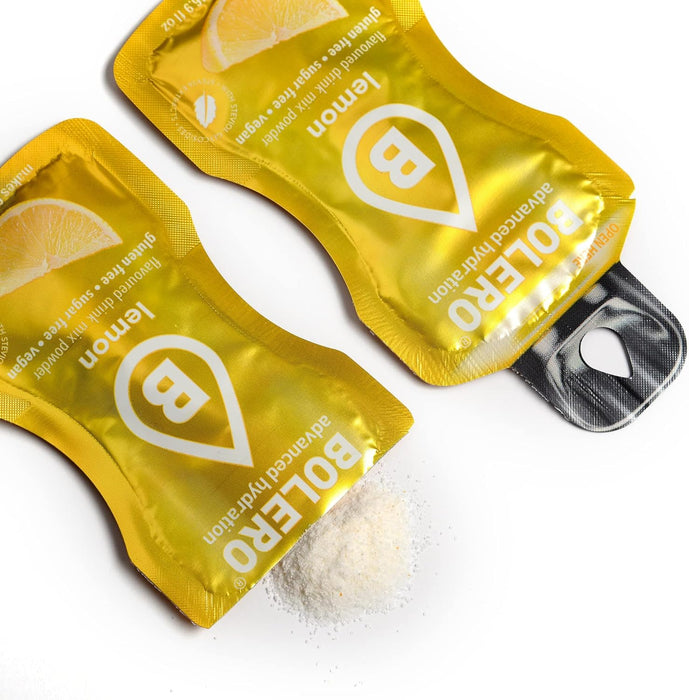 Bolero Sticks Sabor Limón, Caja de 12x3g. Bebida instantánea en polvo sin azúcar, baja en calorías y con Stevia para una hidratación refrescante y saludable. Bolero - presentacion