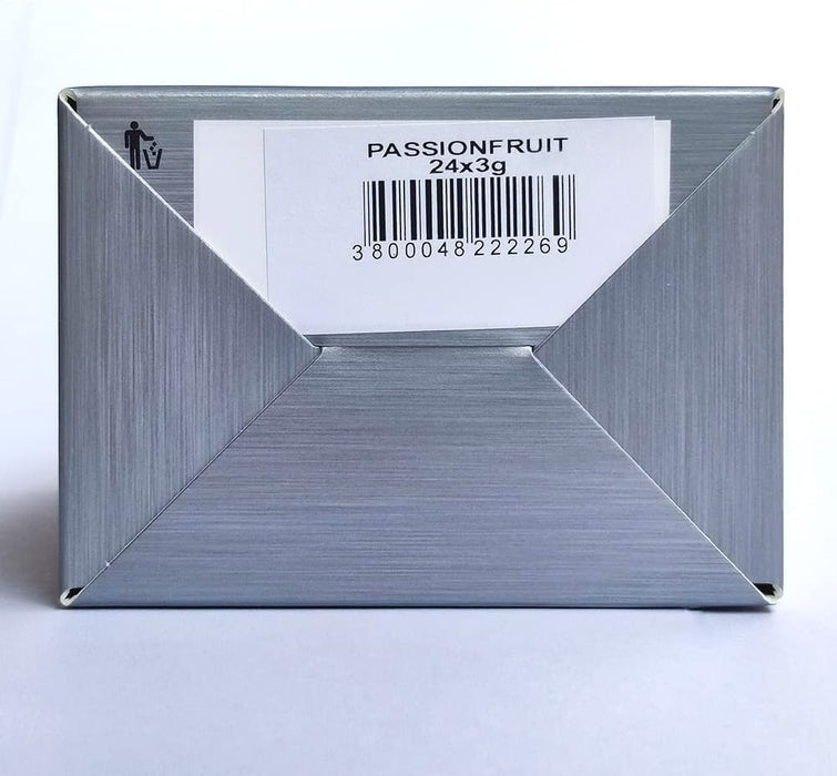 Bolero Sticks Sabor Maracuyá, Caja de 24x3g. Bebida en polvo soluble sin azúcar, con Stevia y Vitaminas. Ideal para llevar, sin gluten, sin lactosa y bajo en calorías. Bolero - lateral