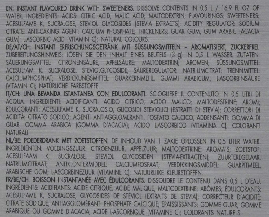 Bolero Sticks Sabor Plátano, Caja de 12x3g. Bebida instantánea sin azúcar, baja en calorías y con Stevia para una hidratación avanzada con un delicioso sabor. Bolero - lateral