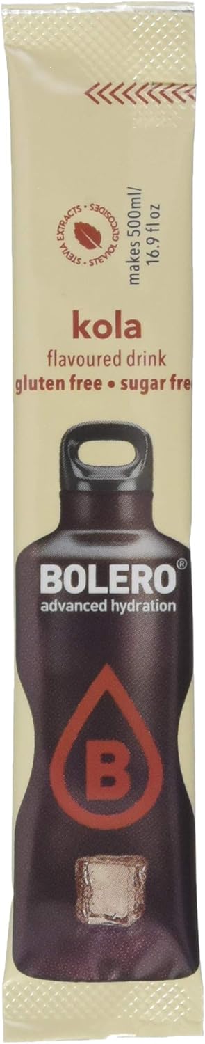 Bolero Sticks Sabor Zanahoria y Naranja, Caja de 12x3g. Bebida en polvo sin azúcar, baja en calorías y con Stevia para una hidratación refrescante y saludable. Bolero - pack