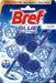 Bref Blue Activ+ Cloro, pack de 2 cestas para WC. Limpiador de inodoro con poder blanqueador, fórmula antical y agua azul para una limpieza visiblemente higiénica y fresca. Bref - frontal