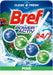 Bref Power Activ' Natura, pack de 10 cestas para WC. Limpiador de inodoro con fórmula 4 en 1 para una limpieza y un intenso frescor a pino duraderos en cada descarga. Bref - frontal