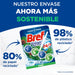 Bref Power Activ' Natura, pack de 10 cestas para WC. Limpiador de inodoro con fórmula 4 en 1 para una limpieza y un intenso frescor a pino duraderos en cada descarga. Bref - lateral