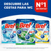 Bref Power Activ' Natura, pack de 10 cestas para WC. Limpiador de inodoro con fórmula 4 en 1 para una limpieza y un intenso frescor a pino duraderos en cada descarga. Bref - uso