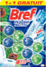 Bref Power Activ' Pin, pack de 6 cestas para WC (3x2 unidades). Limpiador de inodoro con fórmula 4 en 1 para una limpieza y frescor a pino intensos y duraderos en cada descarga. Bref - frontal