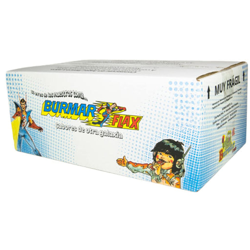 Caja de 48 Polos Flash Burmar de tamaño grande (135 ml). Un surtido con los seis sabores más refrescantes y tradicionales, ideal para familias y eventos de verano. Burmar - frontal