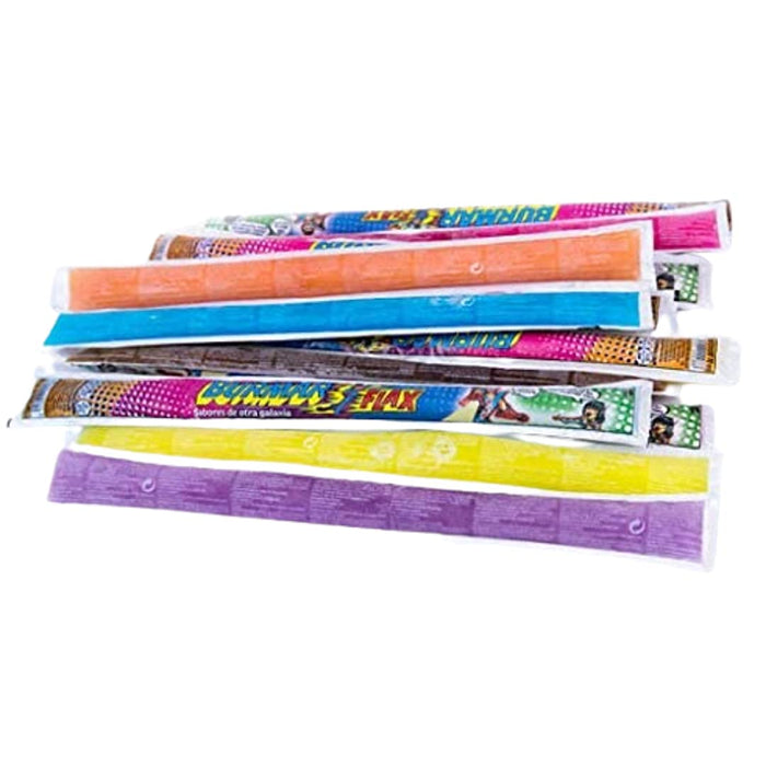Caja de 48 Polos Flash Burmar de tamaño grande (135 ml). Un surtido con los seis sabores más refrescantes y tradicionales, ideal para familias y eventos de verano. Burmar - pack