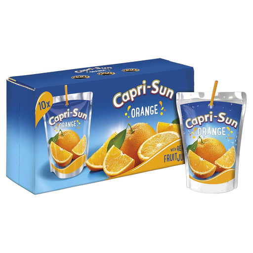 Pack Ahorro de 40 Capri-Sun Sabor Naranja, 40 envases de 200ml. La provisión ideal de bebida refrescante para familias, eventos y para tener siempre a mano. Capri-Sun - frontal