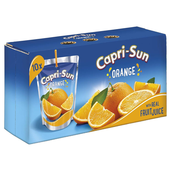 Pack Ahorro de 40 Capri-Sun Sabor Naranja, 40 envases de 200ml. La provisión ideal de bebida refrescante para familias, eventos y para tener siempre a mano. Capri-Sun - ingredientes