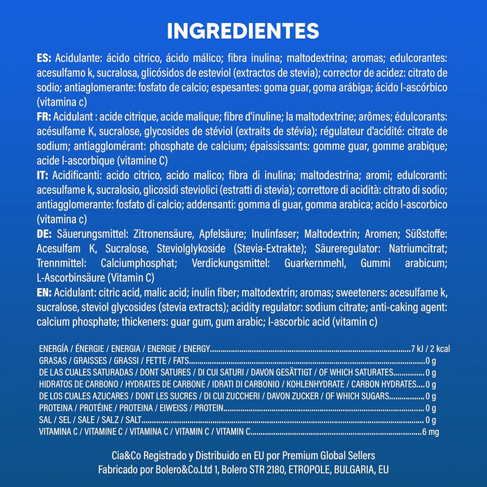 Bolero Piña Sin Azúcar (24x9g) + Shaker Cia&Co (500ml). Pack completo de bebida hidratante con 50 Pepitas Saludables para un estilo de vida activo. Cia&Co - pack