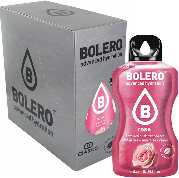 Bolero Rosa Sin Azúcar (24x9g) + Shaker Cia&Co (500ml). Pack completo de bebida hidratante con 50 Pepitas Saludables para un estilo de vida activo. Cia&Co - zoom