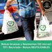 Bolsas de Plástico Blanco 70% Reciclado Cia&Co, Tamaño XL (42x53cm), Pack 2 Kilos. Aptas para uso alimentario, reutilizables y muy resistentes (Galga 200) cumpliendo la normativa española. Cia&Co - detalle