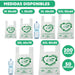 Bolsas de Plástico Blanco 70% Reciclado Cia&Co, Tamaño XL (42x53cm), Pack 2 Kilos. Aptas para uso alimentario, reutilizables y muy resistentes (Galga 200) cumpliendo la normativa española. Cia&Co - lateral