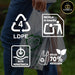 Bolsas de Plástico XXL (50x60 cm) Cia&Co, pack de 50 unidades. Fabricadas con un 70% de material reciclado, reutilizables, aptas para uso alimentario y con galga 200. Cia&Co - presentacion