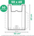 Bolsas de Plástico XXL (50x60 cm) Cia&Co, pack de 50 unidades. Fabricadas con un 70% de material reciclado, reutilizables, aptas para uso alimentario y con galga 200. Cia&Co - uso