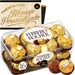 Caja de 16 Bombones Ferrero Rocher (200g) con Tarjeta Personalizada Cia&Co. El regalo perfecto para cumpleaños, aniversarios y agradecimientos, con un mensaje único para esa persona especial. Cia&Co - frontal