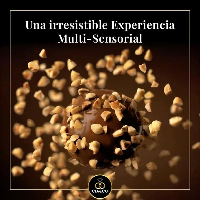 Caja de 16 Bombones Ferrero Rocher (200g) con Tarjeta Personalizada Cia&Co. El regalo perfecto para cumpleaños, aniversarios y agradecimientos, con un mensaje único para esa persona especial. Cia&Co - presentacion