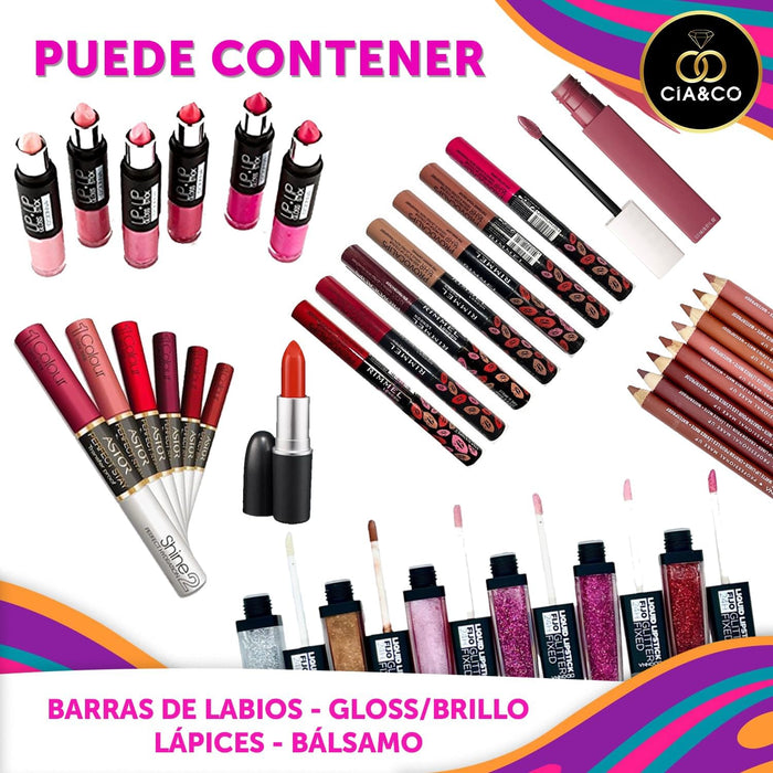 Caja Regalo de Belleza Cia&Co con 12 productos de Cosmética y Maquillaje. Un cofre sorpresa para mujer valorado en más de 25€ con una selección multimarca de alta calidad. Cia&Co - detalle