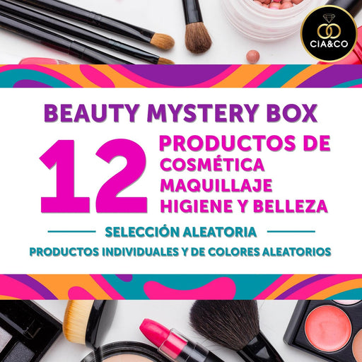 Caja Regalo de Belleza Cia&Co con 12 productos de Cosmética y Maquillaje. Un cofre sorpresa para mujer valorado en más de 25€ con una selección multimarca de alta calidad. Cia&Co - pack