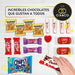 Cajita Regalo VIP con 17 Chocolates de Primeras Marcas Cia&Co. Un surtido con Kinder Bueno, Cards, Kit Kat, Twix, Mars y Lotus, ideal como detalle original con tarjeta personalizada. Cia&Co - uso