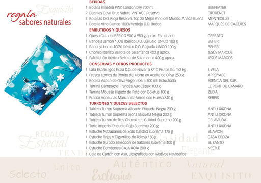 Cesta de Navidad Cia&Co Lote B809, Selección Gourmet. Un completo lote navideño con Whisky DYC, Cava, vino, ibéricos y un gran surtido de dulces. El regalo perfecto para sorprender. Cia&Co - pack