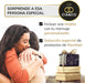 Cesta de Navidad con Paleta Serrana Cia&Co Lote A216. Un regalo gourmet con Paleta Reserva, Cava, vino, ibéricos, queso y dulces. Personaliza tu tarjeta con logo o imagen. Cia&Co - presentacion