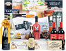 Cesta de Navidad con Paleta Serrana Cia&Co Lote A300. Un magnífico lote de regalo con Paleta Reserva, Cava, vino, ibéricos, queso y dulces. Incluye tarjeta personalizable con logo o imagen. Cia&Co - frontal