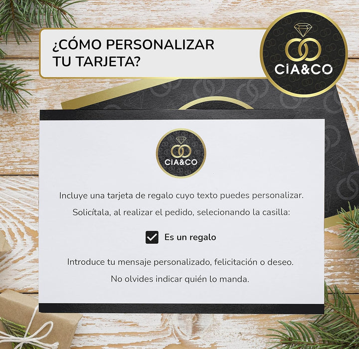 Cesta de Navidad en Caja de Madera Cia&Co Lote 60. Un regalo gourmet con una botella de Sidra El Gaitero, vino, ibéricos, queso y dulces. La selección perfecta para un brindis diferente. Cia&Co - ingredientes