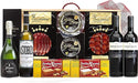 Cesta de Navidad en Caja de Madera Cia&Co Lote 60. Un regalo gourmet con una botella de Sidra El Gaitero, vino, ibéricos, queso y dulces. La selección perfecta para un brindis diferente. Cia&Co - frontal