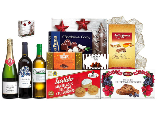 Cesta de Navidad Gourmet Cia&Co (LOTE B801): Lote de Regalo para Empresa y Particulares con Productos Selectos y Tarjeta Personalizada. Cia&Co - frontal