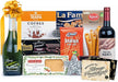 Cesta de Navidad Gourmet Lote A201 de Cia&Co. Un regalo corporativo o familiar con una selección de productos de primeras marcas y tarjeta personalizable con tu logotipo o imagen. Cia&Co - frontal