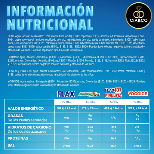 Cia&Co Mega Pack Variado de Polos para Congelar. Incluye el surtido Fiesta de 20 flashes, Piruletas XXL, YoigoIce de frutas y 12 flashes de sabores clásicos. ¡El lote definitivo del verano! Cia&Co - pack