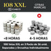 Cia&Co MegaPack de 108 Velas de Té XXL de 8 Horas: Velas de larga duración, sin olor y con mecha de autoapagado seguro, ideal para hostelería, eventos y hogar. Cia&Co - detalle