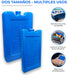 Cia&Co Pack de 4 Acumuladores de Frío Reutilizables. Bloques de hielo de 2x350cc (XL) y 2x200cc (L) para neveras portátiles, bolsas isotérmicas y transporte de alimentos. Cia&Co - ingredientes