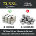 Cia&Co Pack de 72 Velas de Té XXL de 8 Horas de Larga Duración: El formato ideal para usuarios frecuentes, con velas de parafina sin olor y mecha de autoapagado. Cia&Co - detalle